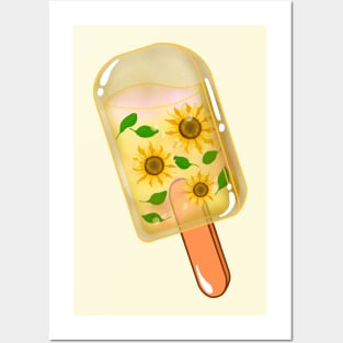 Fresh Sunflowers Ice Pop Posters and Art